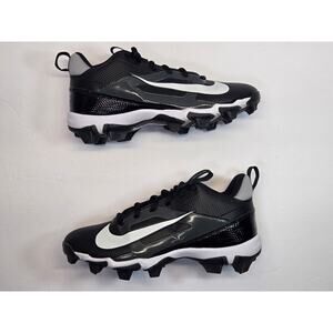 Nike Alpha Menace 4 Shark Football Cleats Black Big Kids Sz 5Y Wide FQ4016-001